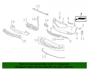 Suport far bară față dreapta Acura MDX 22-26