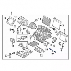 Проводка печки резистор-моторчик Ford C-max MK2 13-18