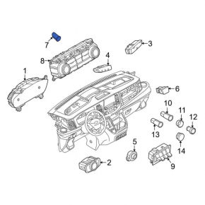 Индикатор передней панели ремня безопасности Ford Escape MK4 20-26