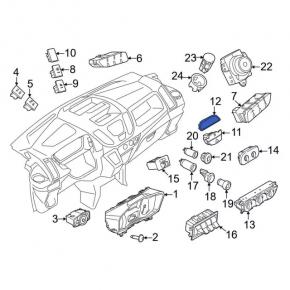 Индикатор передней панели ремня безопасности Ford Escape MK4 20-26