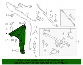 Rezervor de apă pentru spălătorul de parbriz Audi A8 10-18