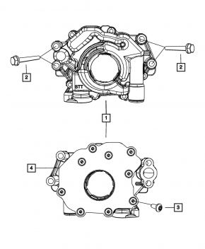 Масляный насос ДВС Dodge Challenger 13-23 5.7 EZH