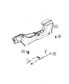 Проводка центральной консоли Jeep Compass 17-26