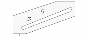 Ornament ușă stânga față inferioară Acura MDX 22-26