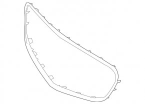Turnare grilă radiator Mercedes Clasa E W212 14-16