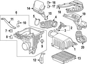 Воздухоприемник Honda CRV 23-26 1.5T