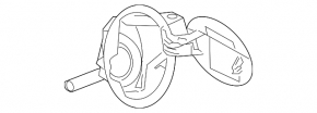 Лючок бензобака с корпусом VW CC 08-17