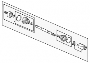 Привод полуось передняя правая Honda Accord 18-22 2.0 hybrid