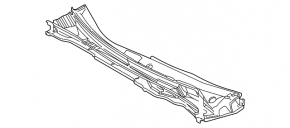 Решетка дворников пластик Toyota Sienna 21-26