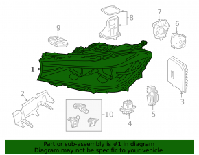Фара передняя левая в сборе BMW 7 G11 G12 16-19 LED