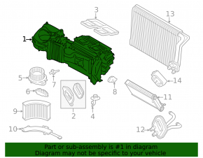 Печка в сборе BMW 4 F32/33/36 14-20