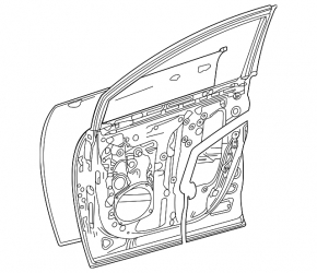 Дверь голая передняя правая Toyota Sienna 21-26