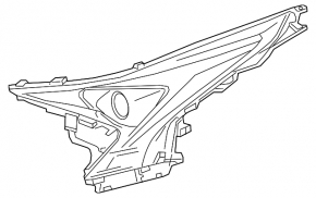 Фара передняя левая Toyota Prius 50 16-18 touring, автосвет