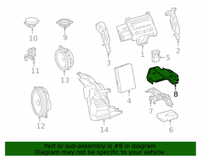 Husa amplificator sunet Lexus CT200h 11-17