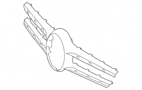 Ornament grilă radiator Mercedes Clasa C W205 300/350e 15-18 pentru cameră