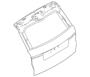 Дверь багажника голая Land Rover Range Rover Sport 14-22