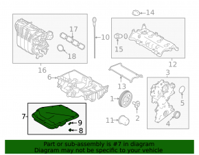 Поддон масляный Mitsubishi Outlander 22-26 2.5 вмятина