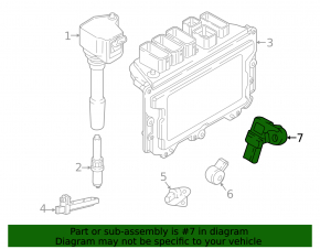 Map Sensor BMW X1 F48 16-22 B46 на коллекторе