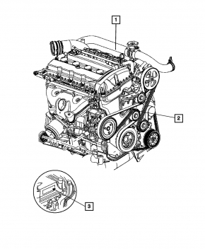 Motorul Jeep Patriot 11-17 2.0 92k are o crăpătură pe capacul său, compresorul este 13-12-11-12