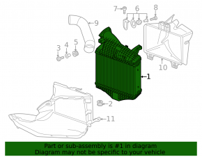 Радиатор охлаждения дополнительный правый Audi RS Q8 19-26 4.0