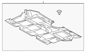 Protecție motor Lexus GS300 GS350 GS430 06-11 awd
