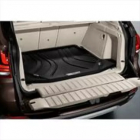 Ковер багажника (резина) BMW X5 F15 14-18 черный под 2 ряда