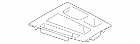 Capacul consolei centrale BMW X5 F15 14-18 negru