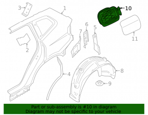 Корпус лючка бензобака BMW X7 G07 19-26