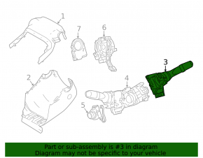 Подрулевой переключатель правый Lexus RX350 RX450h 16-22