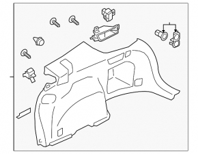 Обшивка арки левая Subaru Outback 20-23