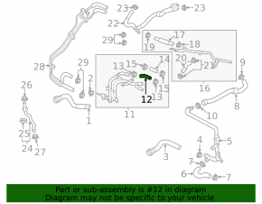 Furtun sistem de răcire Audi A3 8V 15-16 2.0 TDI