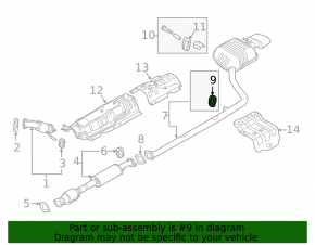 Bandă de cauciuc pentru fixarea tobei de eșapament spate a modelului Hyundai Elantra 21-26