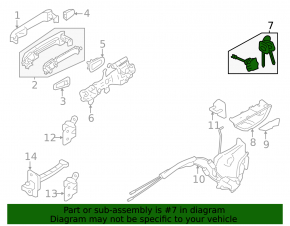 Cheie cu 4 butoane pentru Subaru Forester 25-26