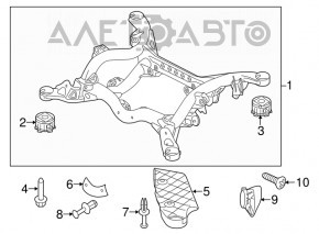 Bara spate pentru VW Touareg 11-17
