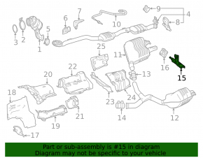 Кронштейн глушителя задний правый Mercedes W213 E 17-23 2.0T, 3.0T