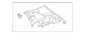 Ornamente montan spate dreapta sus, negru, pentru Mercedes H247 GLA 20-26