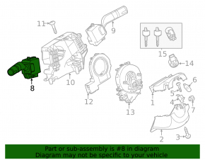 Подрулевой переключатель левый Mazda3 MPS 09-13