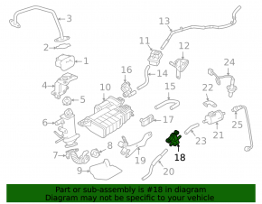 Клапан соленоид вакуумный Mitsubishi Outlander 22-26 2.5
