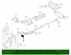 Кронштейн приемной трубы Mitsubishi Outlander 22-26 2.5