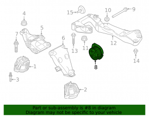Подушка АКПП BMW 4 F32/33/36 17-20 B46 AWD