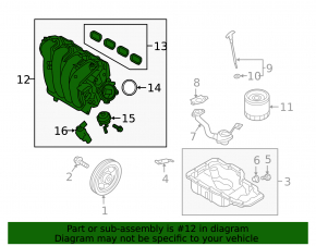 Коллектор впускной Hyundai Tucson 16-18 2.0