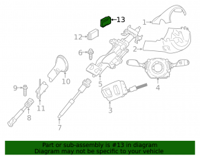 Крепление компьютера управления рулевой колонкой BMW X5 F15 14-18