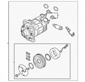 Compresor aer condiționat Volvo XC60 22-25 B5, B6