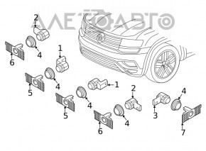 Парктроник задний внутренний VW Passat b8 16-19 USA