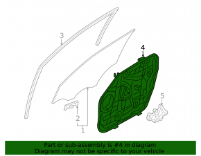 Механизм стеклоподъемника передний правый Hyundai Tucson 22-26