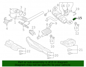 Насадка глушителя левая Audi A3 8V 15-20 хром