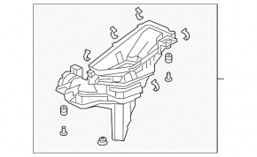Корпус воздушного фильтра Honda Insight 19-22 в сборе
