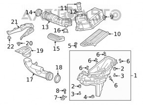 Корпус воздушного фильтра Honda Insight 19-22 в сборе