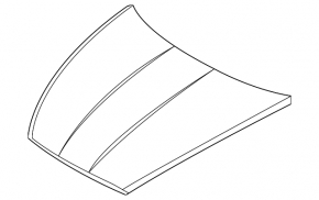 Капот голый Hyundai Sonata 20-23