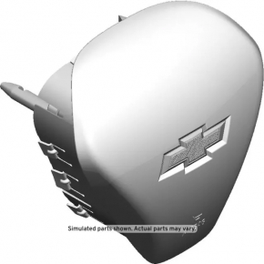 Подушка безопасности airbag в руль водительская Chevrolet Volt 16- черн